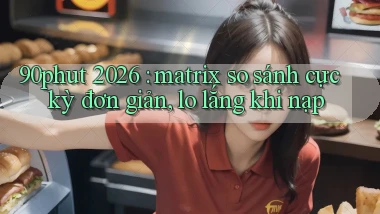 90phut 2026 matrix so sánh cực kỳ đơn giản, lo lắng khi nạp
