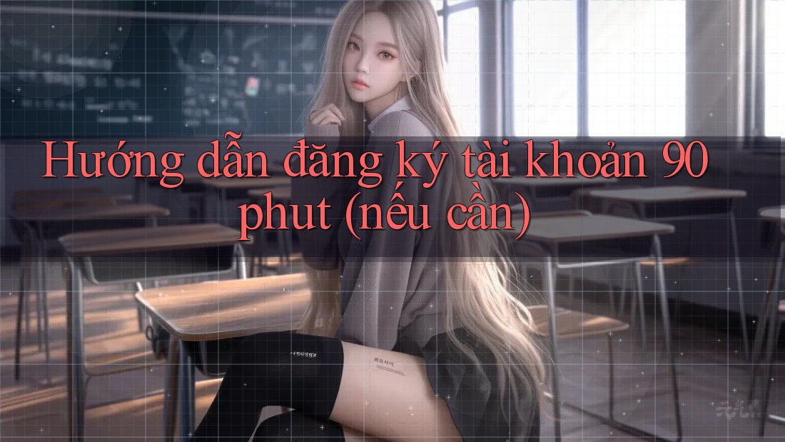 Hướng dẫn đăng ký tài khoản 90phut (nếu cần)
