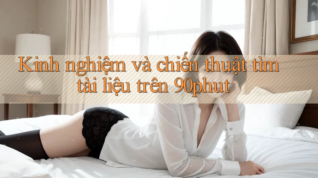 Kinh nghiệm và chiến thuật tìm tài liệu trên 90phut