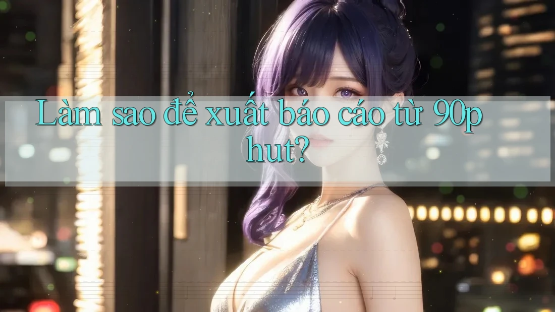 Làm sao để xuất báo cáo từ 90phut?