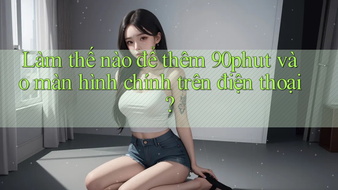 Làm thế nào để thêm 90phut vào màn hình chính trên điện thoại?
