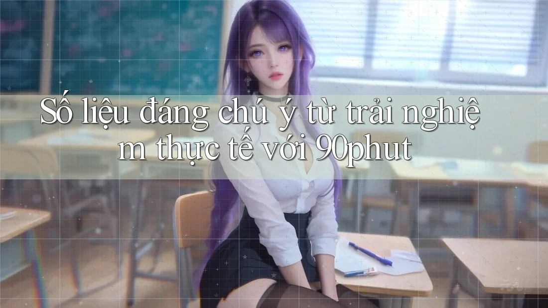 Số liệu đáng chú ý từ trải nghiệm thực tế với 90phut