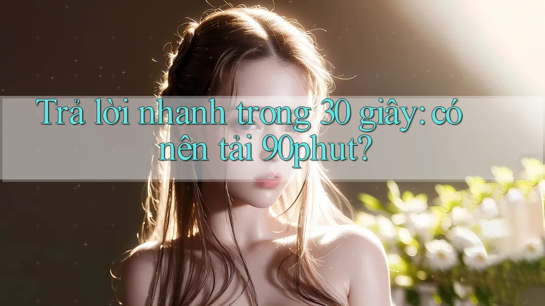 Trả lời nhanh trong 30 giây: có nên tải 90phut?